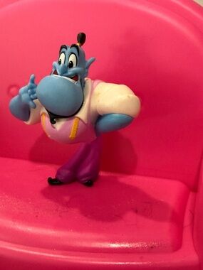 Disney Blue Genie Figure with Purple Pants and White Shirt Accents